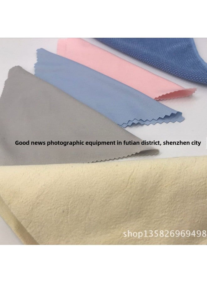 Camera Lens Cleaning Cloth Fine Fiber Cotton Eye Cloth Printed Wiping Cloth Mirror Wiping Cloth Four Colors-Color:Suede Cloth  - Image 1