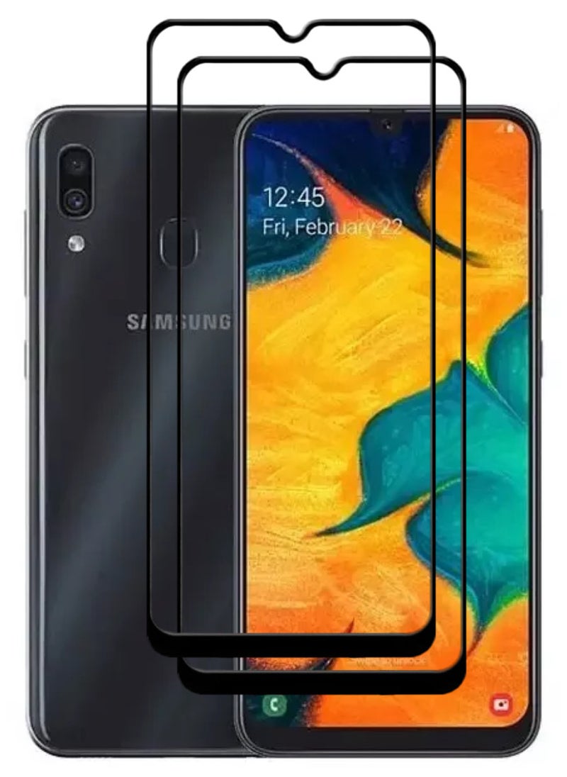 ACLIX 2 Pieces Antistatic ESD Dustproof Premium Quality High Definition Tempered Glass Screen Protector Designed For Samsung Galaxy A30 - Image 1