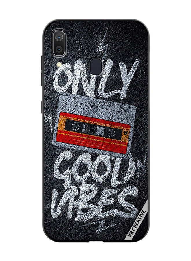 VR CREATIVE Protective Case Cover For Samsung Galaxy A30 Only Good Vibes Design Multicolour - Image 1