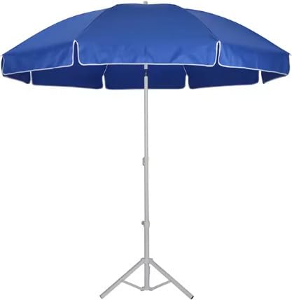 RAINPOPSON RAINPOPSON Outdoor Garden Umbrella With Stand Big Size Patio Garden Umbrella Blue 7Ft  - Image 1