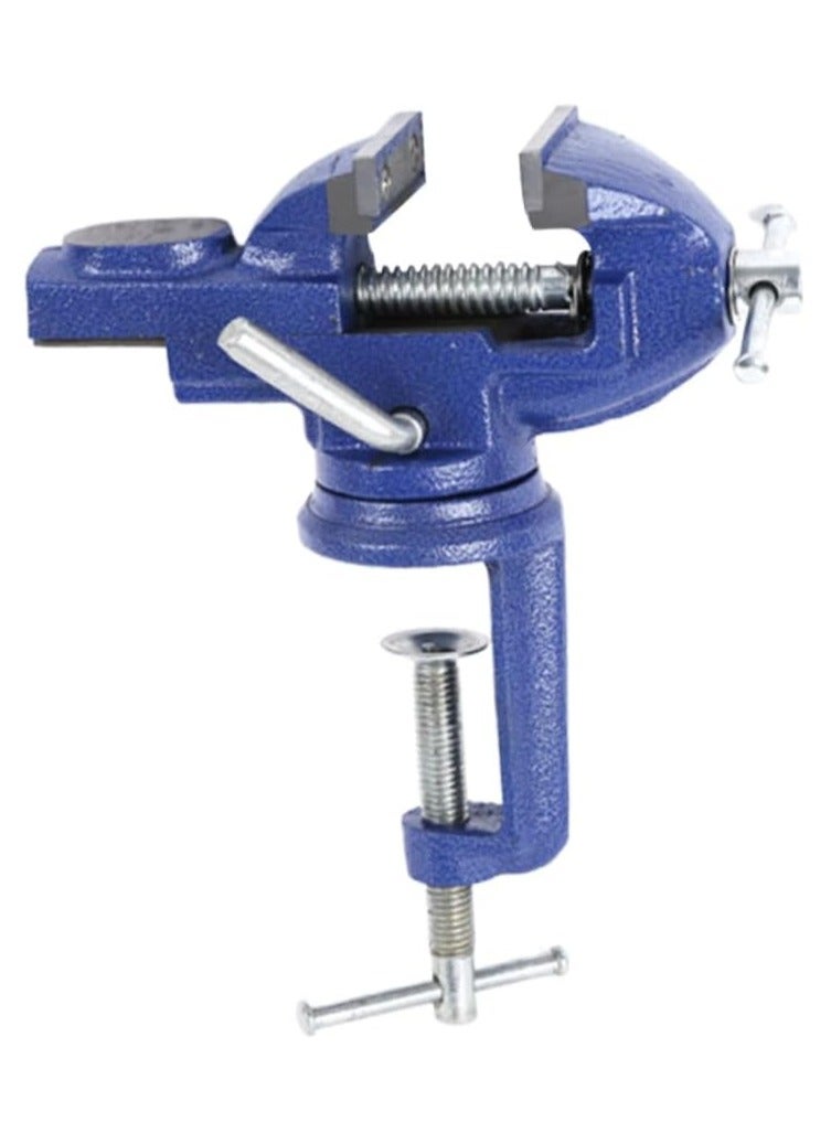 Household Vise Woodworking Vice Table Swivel Vise Heavy Duty Work Bench Woodworker Vice Mini Table Clamp Small Table Vise Bench Vise Table Bench Clamp Desk Clamp To Rotate Portable - Image 1