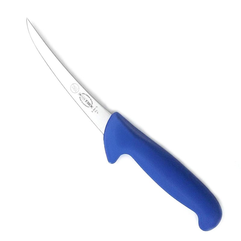 F Dick Ergogip 6 Curved Stiff Boning Knife w Extra Large Handle  German Made  High Carbon Stainless Steel Blade  NSF Certified