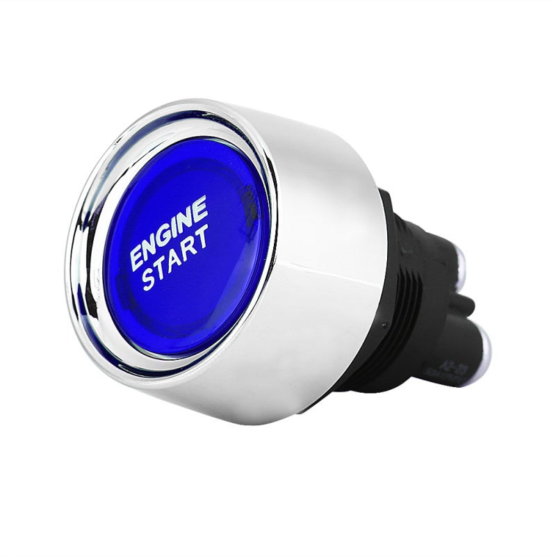 12V-24V 50A Car Vehicle Engine Start Push Button Switch Ignition Starter Blue LED - Image 3