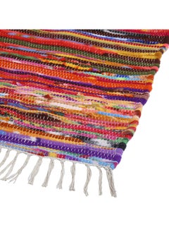Bazaar Misr Rag Rug Kilim Multicoloured Double Sided Washable 70*200 cm  - Image 3