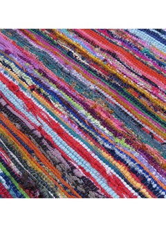 Bazaar Misr Rag Rug Kilim Multicoloured Double Sided Washable 70*200 cm  - Image 2