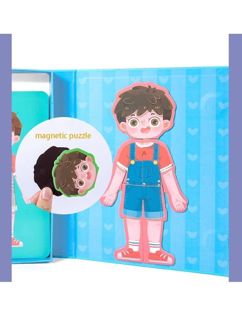 Wooden Human Body Parts Structure Jigsaw Puzzle Set for Kids Toys Parts of Body Organs Muscles Safety Education Puzzle Cards 6+ Years (Boy) - Image 5