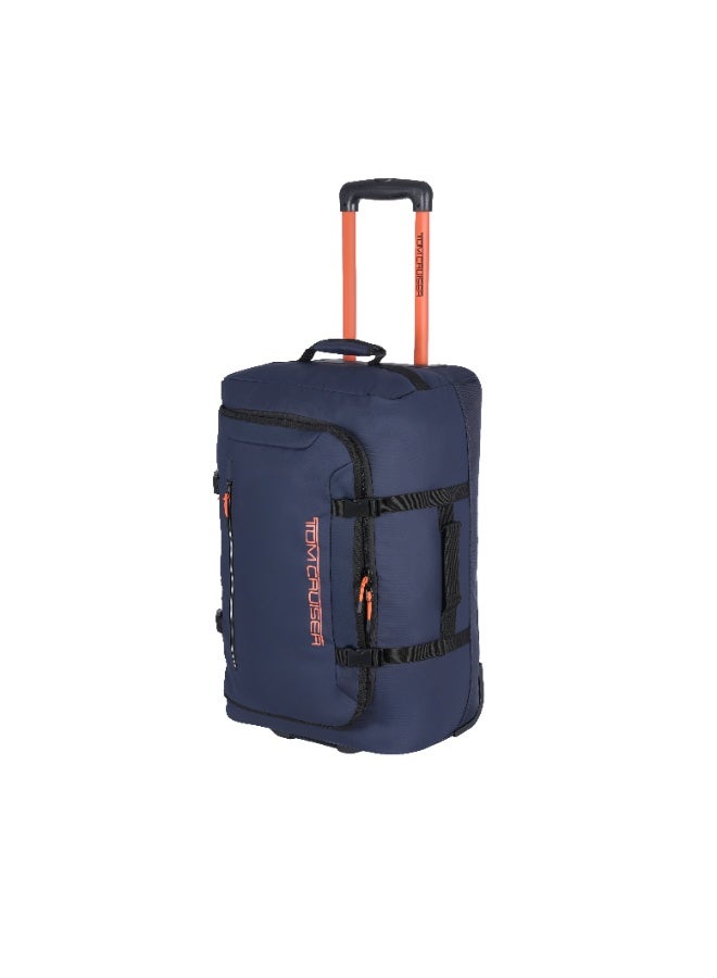 Tom Cruiser Grand Tour Medium Trolley Bag -24 Inch, Anti-Theft Double Zipper & Smooth Wheels, 2-Year Warranty - Navy Blue - Image 2