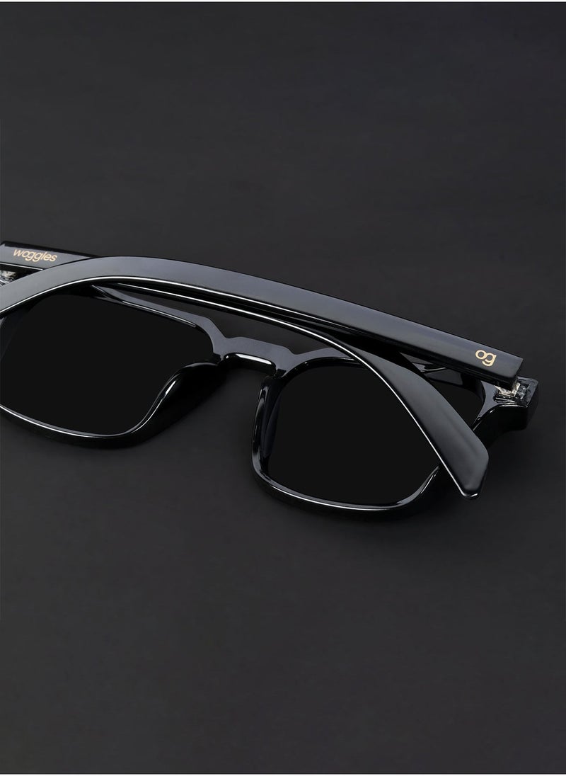 Woggles Uv-Protected Black Square Sunglasses  - Image 5