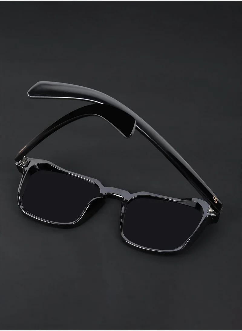 ووجلز Uv-Protected Black Square Sunglasses