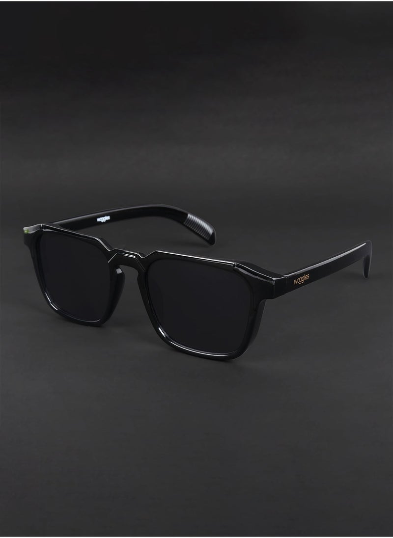 Woggles Uv-Protected Black Square Sunglasses  - Image 2