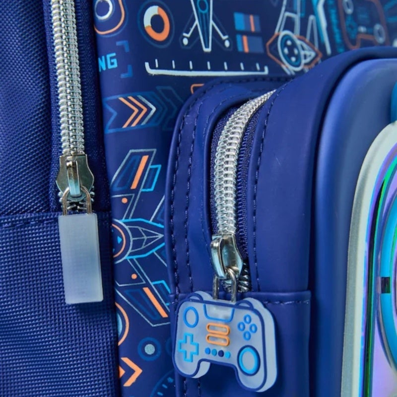 Large Capacity Cartoon Backpack: 42 X 30cm Durable Canvas With PU Accents - Spacious Storage Kids Backpack For Elementary School Students In Grades 1 To 6 - Image 4