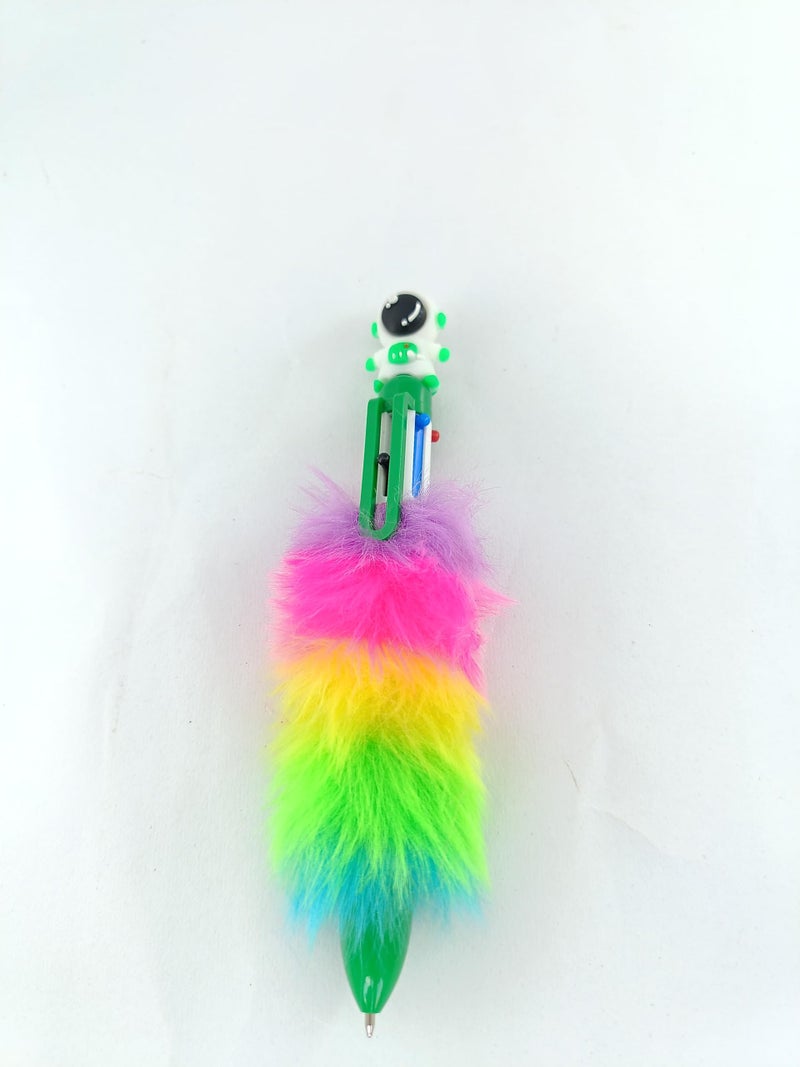 advancedestore (Minimum Order Qty-1 Multi Fuzzy Theme Pen for School - Image 1