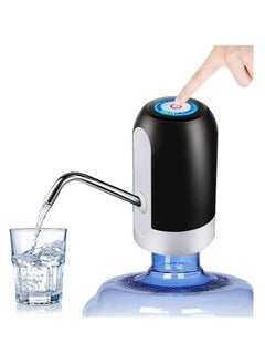 Generic Portable Electric Pump with USB Charging Port for Water Bottle, 1200mAh Battery Powered, Black  - Image 1