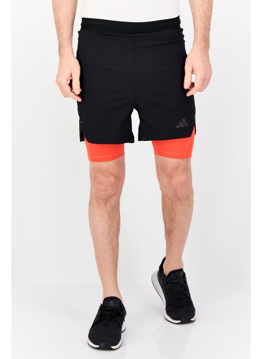 Adidas Men Sportswear Fit 7 Inseam Training Shorts, Black  - Image 1