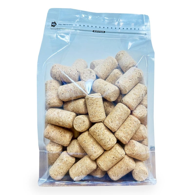 ABC Cork Co. ABC Cork Co 100 Corks in a Bag Made in Portugal 38 x 228 Short Agglomerated Deluxe 