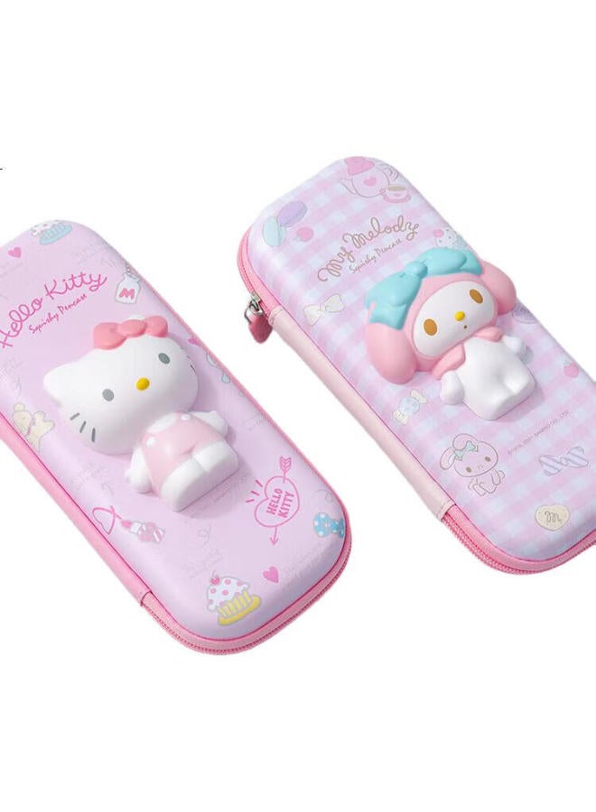 One Is A Stationery Box Pencil Case, Cute Large Capacity 3d Multifunctional Pencil Case, Elementary School Student Pencil Case, Junior High School Supplies, Sanrio Cinnamoroll 8187 - Image 1