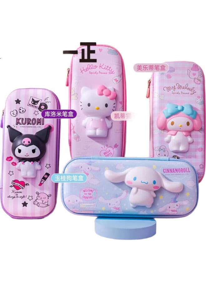 One Is A Stationery Box Pencil Case, Cute Large Capacity 3d Multifunctional Pencil Case, Elementary School Student Pencil Case, Junior High School Supplies, Sanrio Cinnamoroll 8187 - Image 2