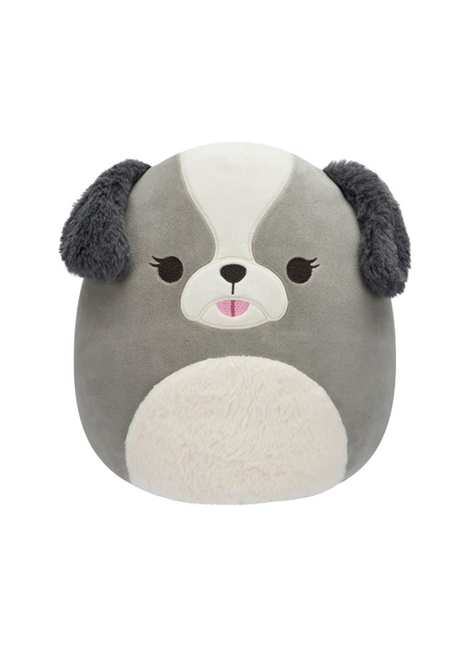 Squishmallows - 12 inch Medium Plush Malu Grey Shih-Tzu , Officially Licensed Kellytoy Plush Toy, Colorful Soft Toy, Gift for Kids, Girls & Boys Washable Squishy Stuff Toy Multicolor All Age - Image 1