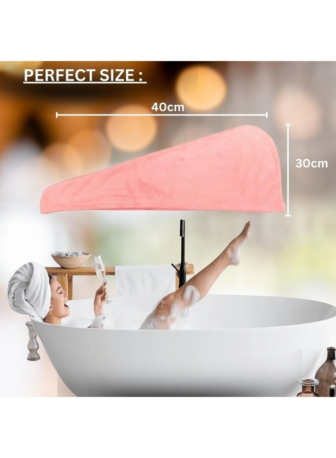 Microfiber Hair Towel Turbans for Wet Hair, 3 Pack, Drying Hair Wraps for Curly Hair Women - Image 5