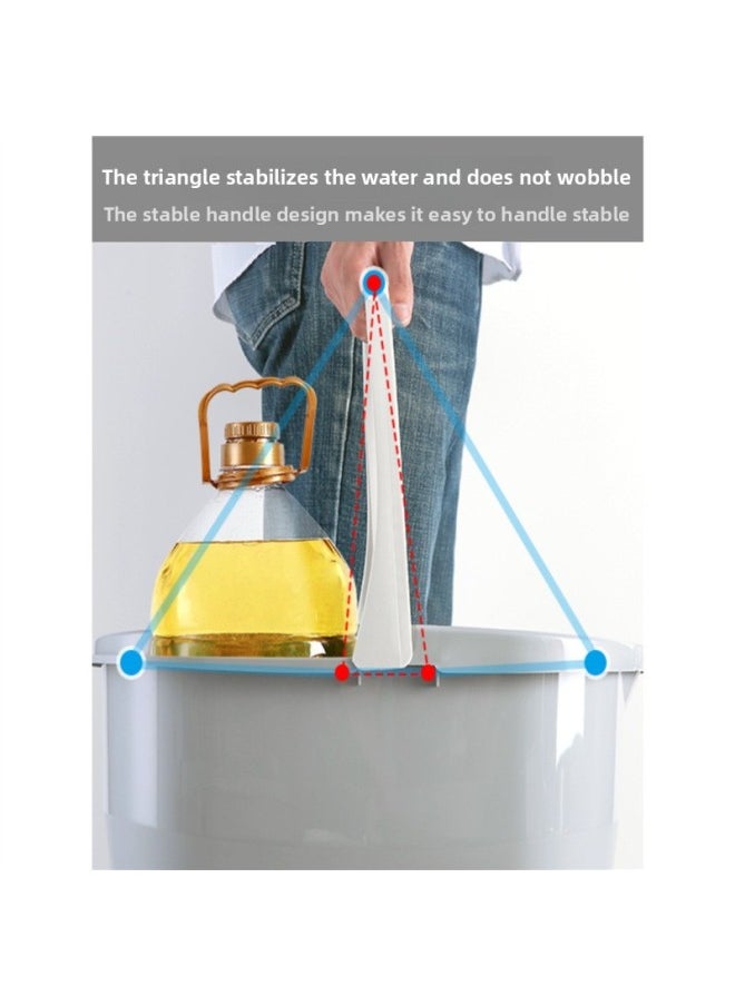 Generic - Mop Cleaning Bucket Rectangular Mop Bucket Flat Mop Household Large Plastic Bucket Car Washing Special Mop Bucket-Color:Upgraded Simple Gray + Floor Cleaner + Housework Gloves - Image 1