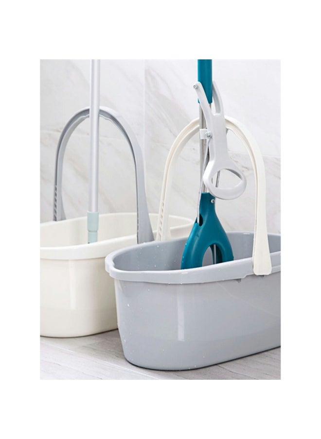 Generic - Mop Cleaning Bucket Rectangular Mop Bucket Flat Mop Household Large Plastic Bucket Car Washing Special Mop Bucket-Color:Upgraded Simple Gray + Floor Cleaner + Housework Gloves - Image 1
