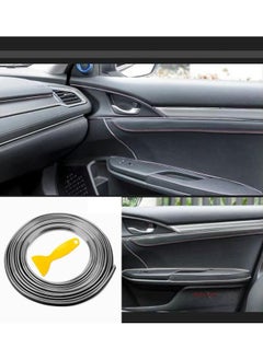 FPC Car Interior Moulding Trim Strips Universal Car Decoration Pinstriping Filler Insert Strips Styling Dashboard Decorative DIY Flexible Strip Garnish Accessory with Installing Tool  - Image 1