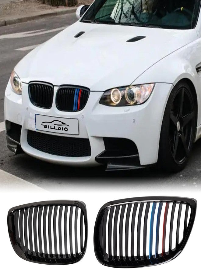 BILLDIO E92 Grille - Front Kidney Grill Color Grille Compatible With BMW 3 Series 2006-2009 E92 Coupe Pre-facelift，2007-2010 Cabrio Pre-facelift E93，2008-2013 M3，ABS Single Slat - Image 1