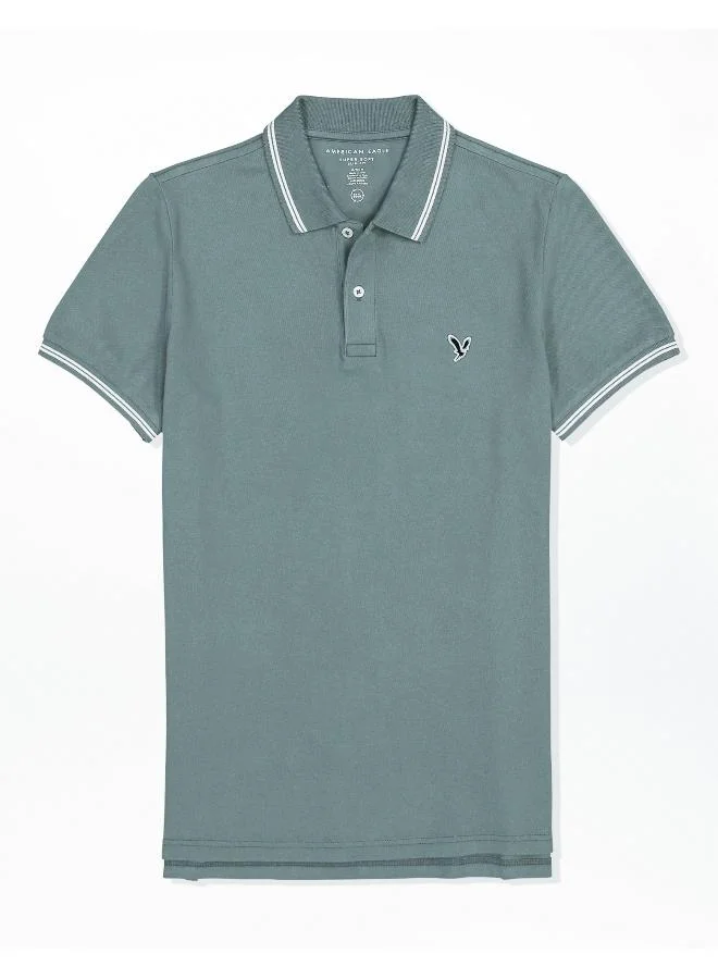 American Eagle AE Slim Fit Pique Polo Shirt