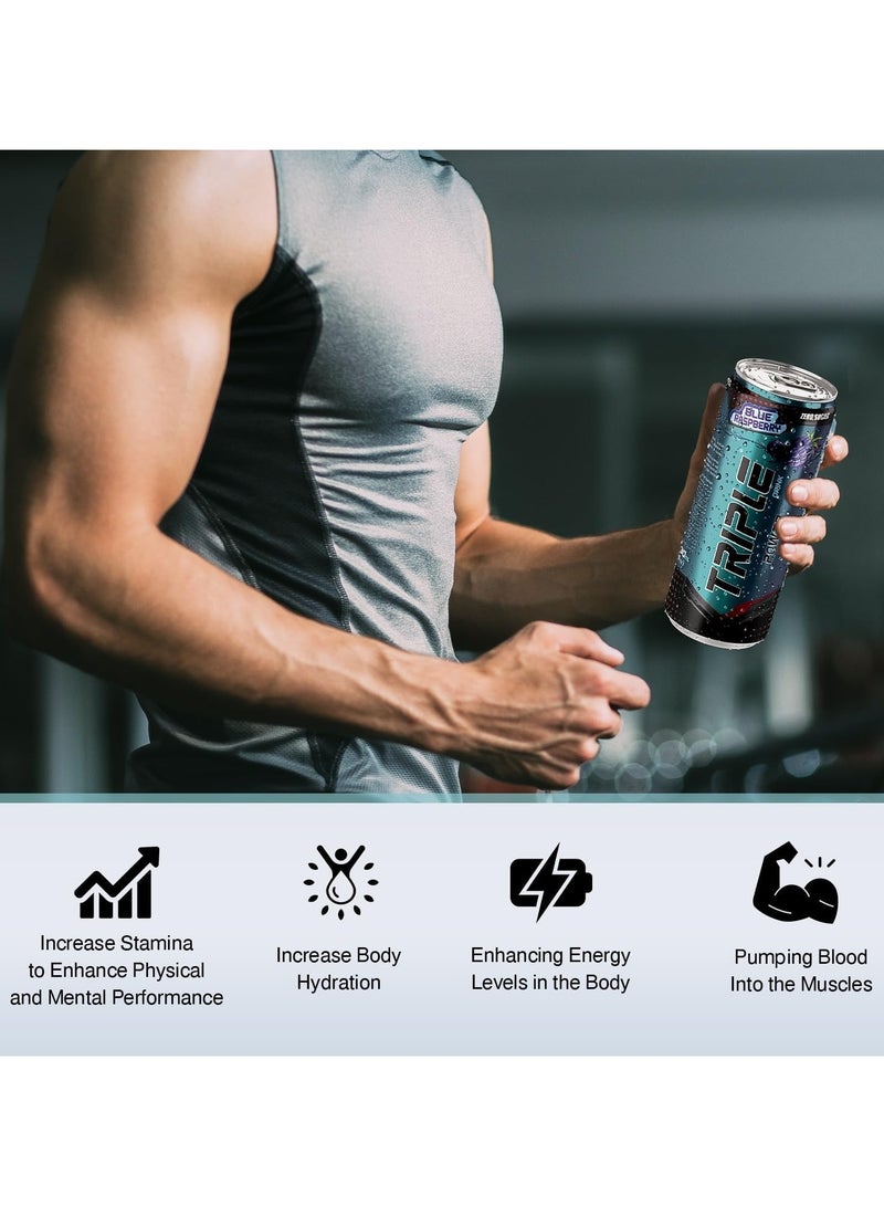 Triple Power,Pre-work out,Energy,Blue Raspberry,330ml  - Image 3