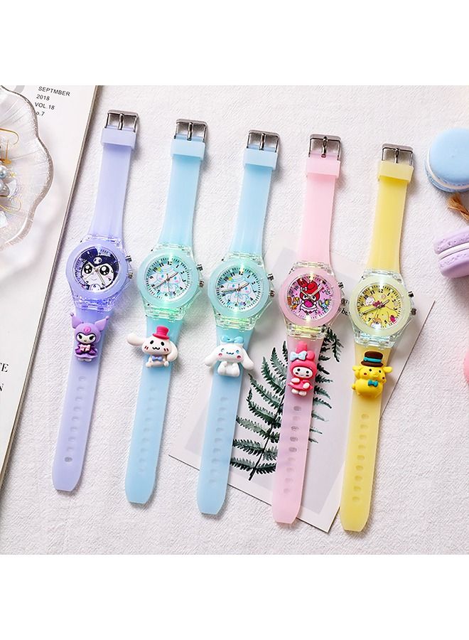 4 Pcs Kids Watches,3D Lovely Cartoon Digital Sport Watch Silicone Wristwatches Best Gift for 3-11 Year Old Girls Boys,Time Teaching Easy to Read Time Clearly at Night  - Image 4