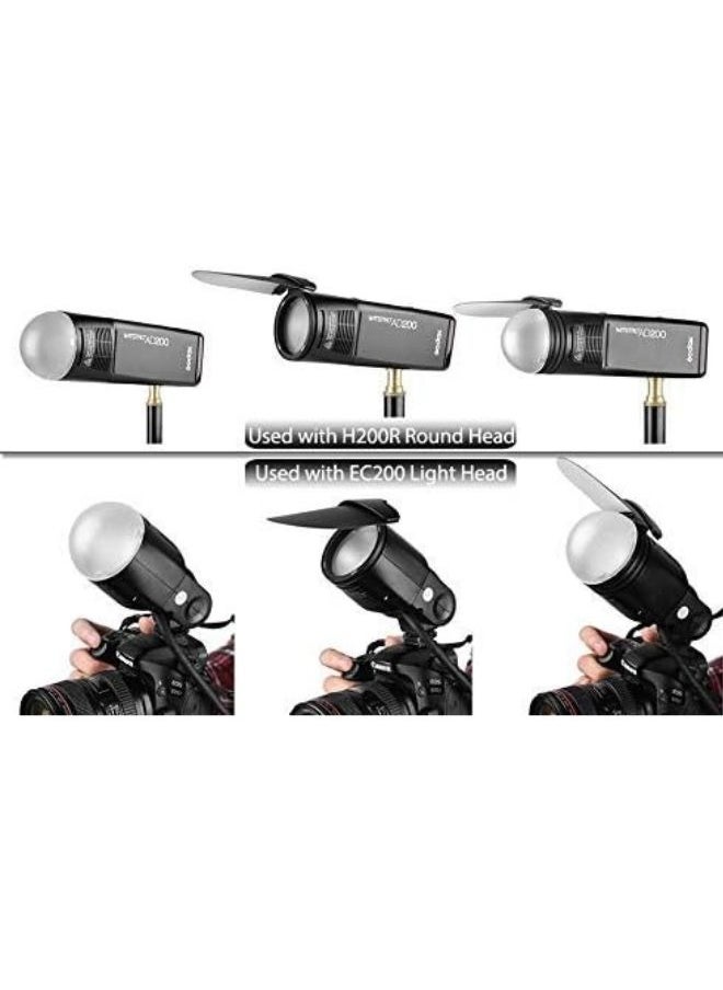 Godox - Godox AK-R1 Flash Accessory Kit – Magnetic Light Modifiers for V1, AD100Pro, AD200Pro with H200R – Round Head Flash Kit for Studio & Photography Lighting - Image 1