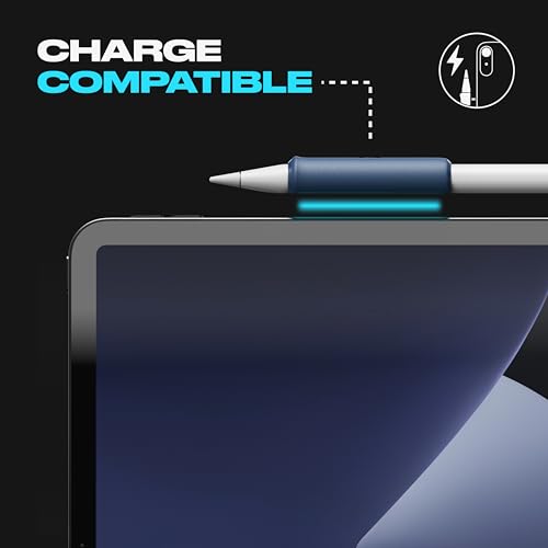 FUSE Apple Pencil Grip - Compatible with Apple Pencil Pro and Gen 2 Stylus for Procreate Drawing, Writing - Designed for Magnetic Charging and Double Tap Sensor (Frost White, Draft Blue) - Image 4