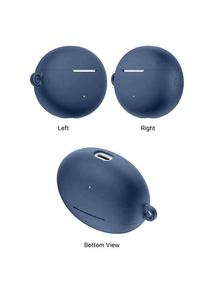 INEIX Soft Silicone Case Cover For Huawei FreeBuds 4i -Dark Blue - Image 4