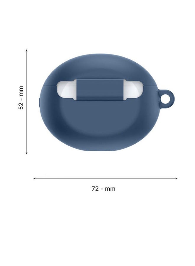 INEIX Soft Silicone Case Cover For Huawei FreeBuds 4i -Dark Blue - Image 5