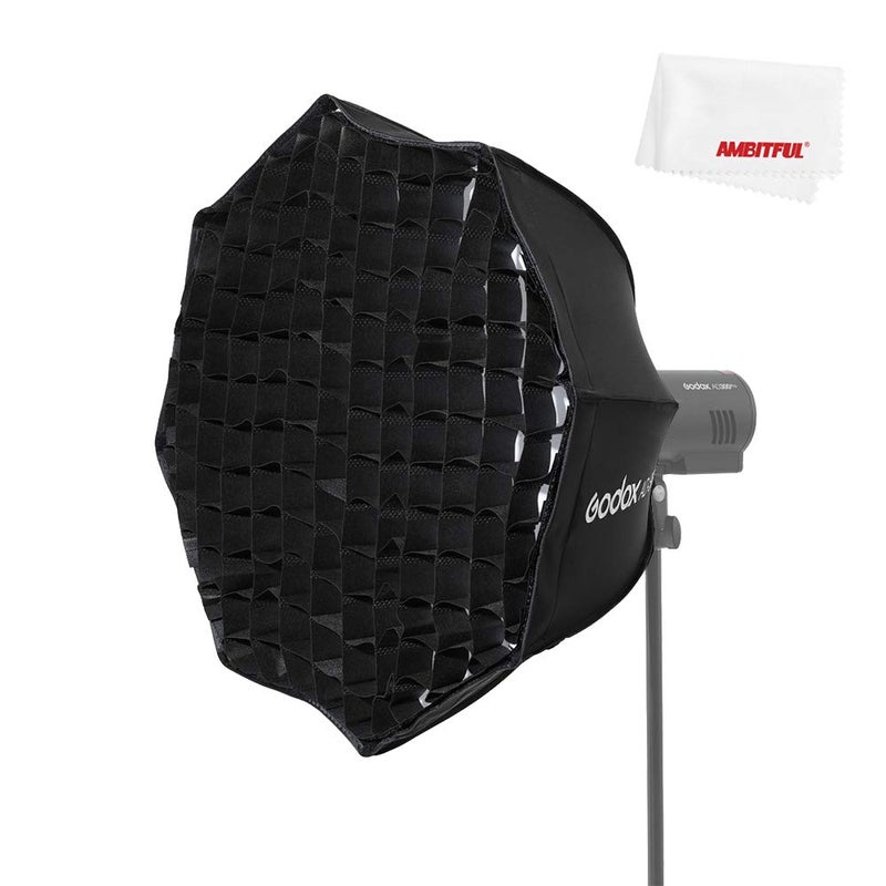 Godox AD-S85S 85cm Parabolic Deep Softbox Hexadecagon Quick Collapsible Umbrella Softbox for AD400Pro Strobe Light Studio Photo Lighting - Image 1