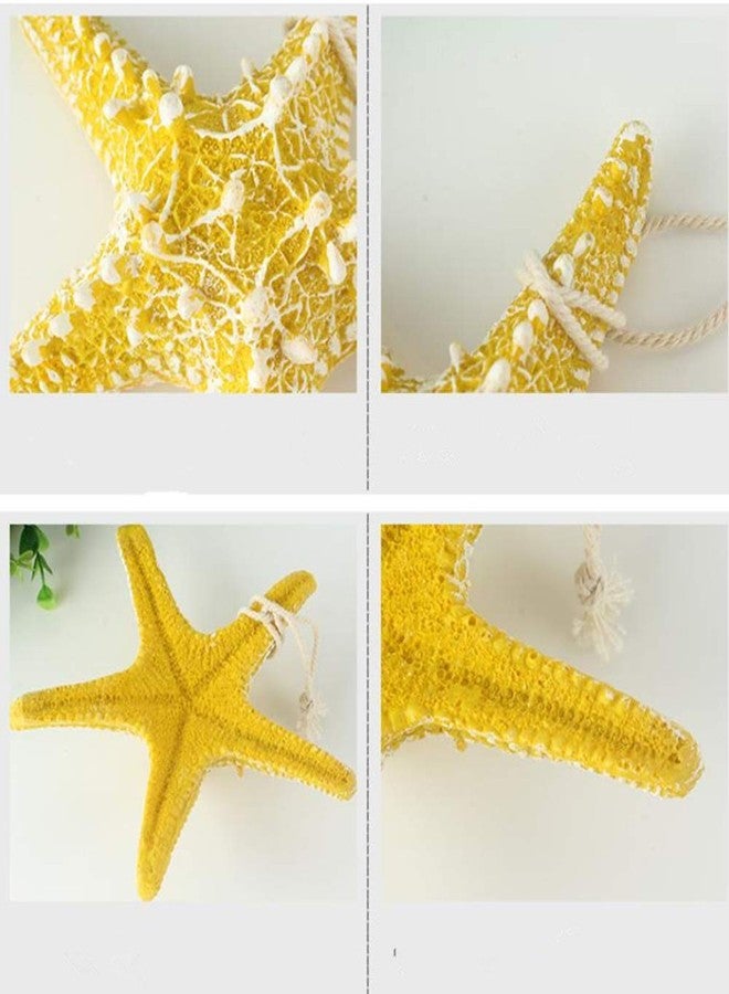 RayLineDo RAYLINE-DO RayLineDo Creative Mediterranean Style Design Beach Starfish Resin Five-Pointed Star in Light Blue Home Restaurant Kindergarten Wall Hanging Decoration - Image 3