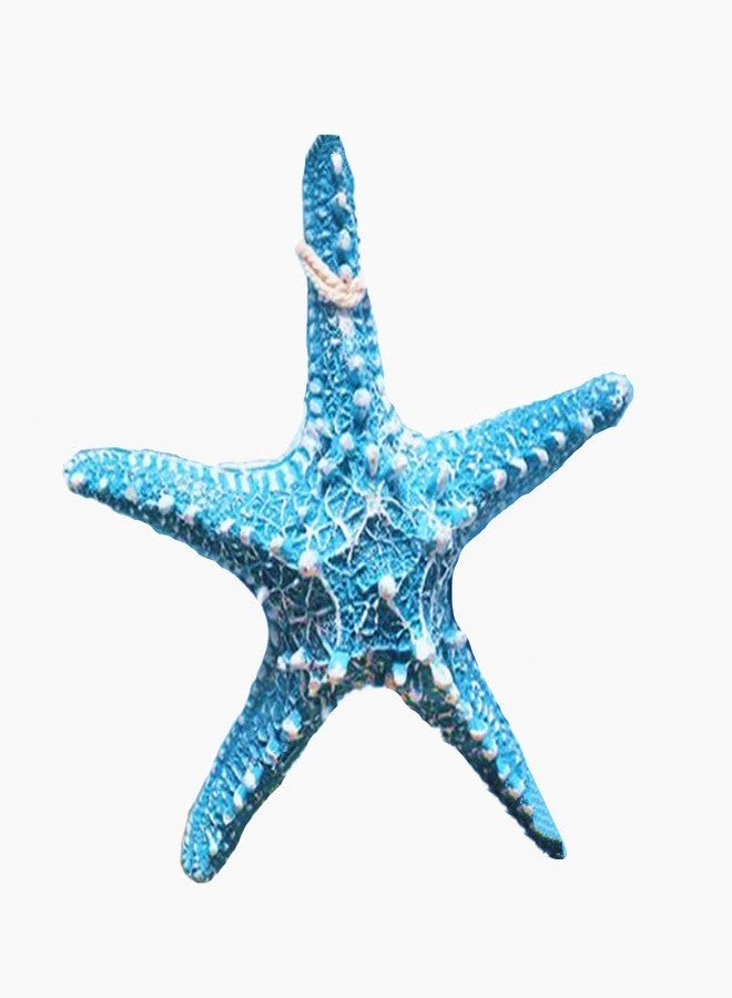 RayLineDo RAYLINE-DO RayLineDo Creative Mediterranean Style Design Beach Starfish Resin Five-Pointed Star in Light Blue Home Restaurant Kindergarten Wall Hanging Decoration - Image 1
