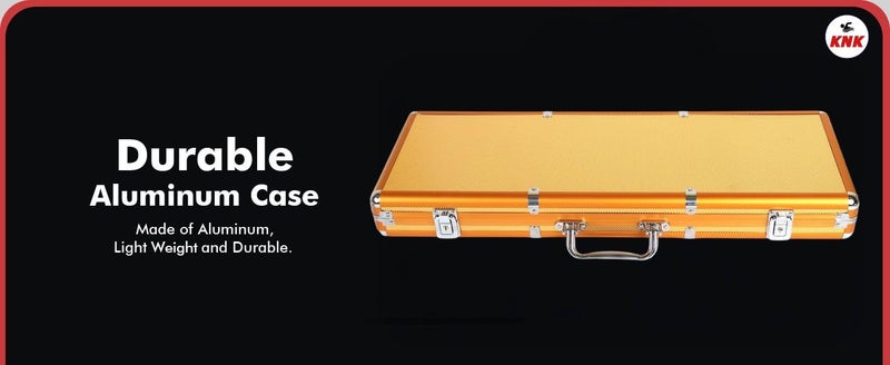 KNK طقم رقائق البوكر الفاخرة - مجموعة كاملة من ألعاب الورق مع نرد ورقائق متميزة وبطاقة حمل، مثالية للعبة الروليت وليالي المرح العائلية (300 قطعة من رقائق البوكر) - Image 5