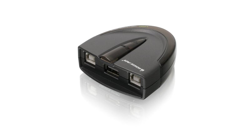IOGEAR 2 Port USB 2.0 Switch - Auto Printer Switch - Manually or Auto Control - LEDs Indicate - Plug n Play - GUB231 - Image 1