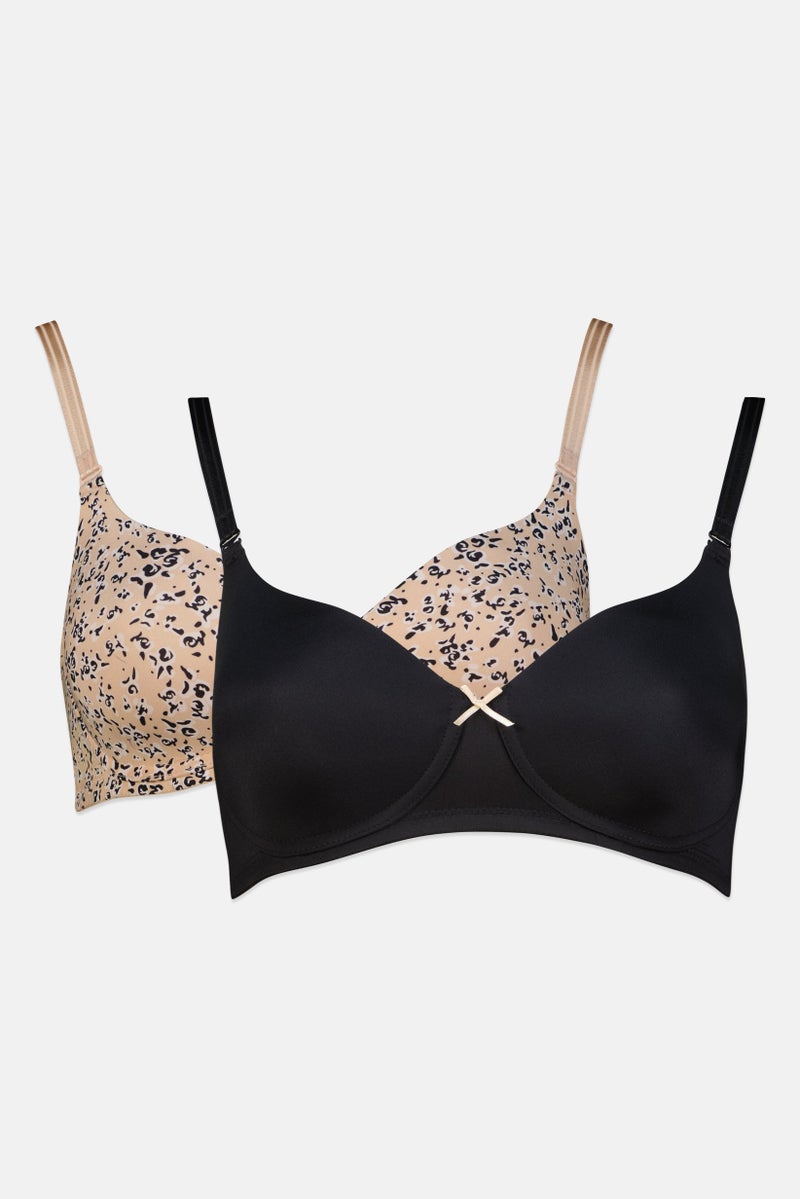 TRIUMPH صدرية مبطنة للنساء 2 قطعة بطباعة شاملة، متعددة الألوان - Image 1