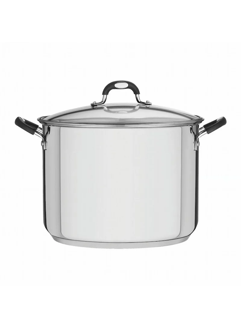 TRAMONTINA Tramontina Solar Silicon 30cm 15.4L Stainless Steel Stock Pot with Tri-ply Bottom