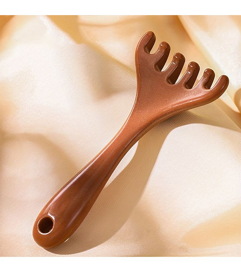 3pcs 6 Tooth Claw Meridian Massage Comb Long Handle Hair Care Meridian Tool - Image 1