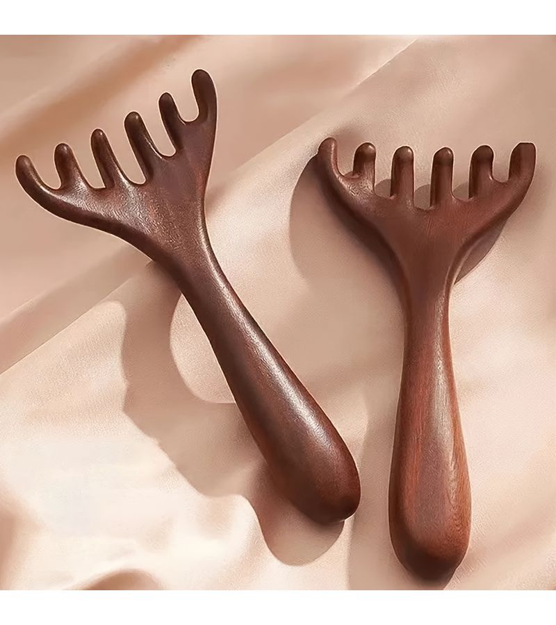 3pcs 6 Tooth Claw Meridian Massage Comb Long Handle Hair Care Meridian Tool - Image 5
