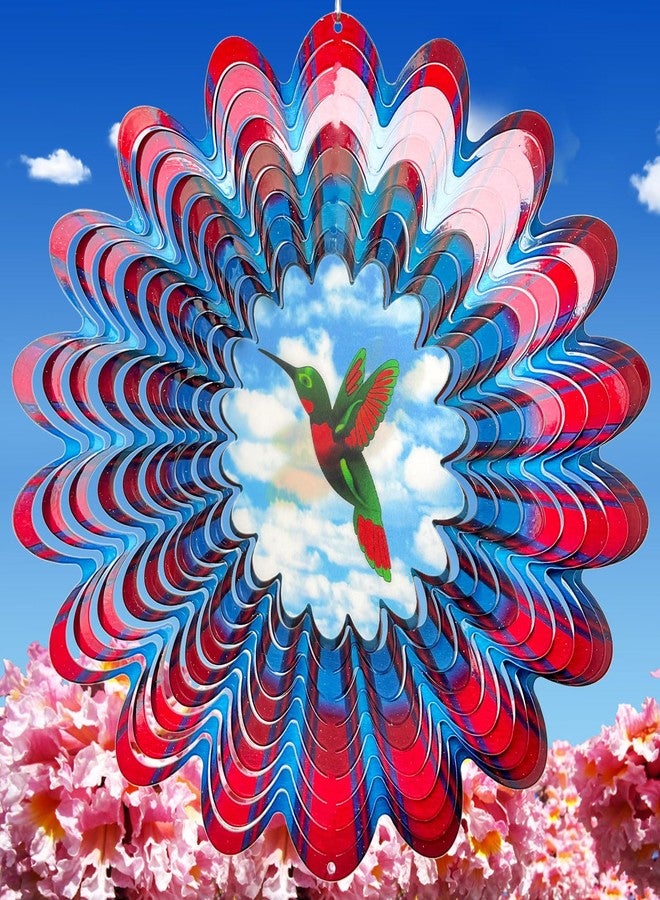 Eiryhope Hummingbird Wind Spinner, Animated Wind Spinners - Creates a Flying Hummingbird Animation Effect. Outdoor Garden Yard Decoration, Kinetic Metal Art Decor, Unique Gifts for Women Men Mom Dad - Image 1