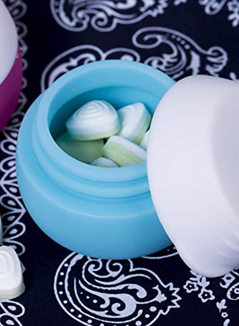 Silicone Travel Containers for Toiletries - Leak-proof Cream Jars, 4 PCS Travel Size Accessories with Lids for Cosmetic, Makeup, Face, Body, and Hand Cream. - Image 3