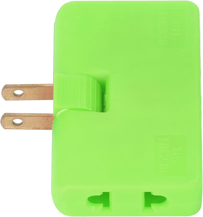 Plug Adapter Converter Compact 180° Rotation Travel Power for Worldwide Use (Green) - Image 5