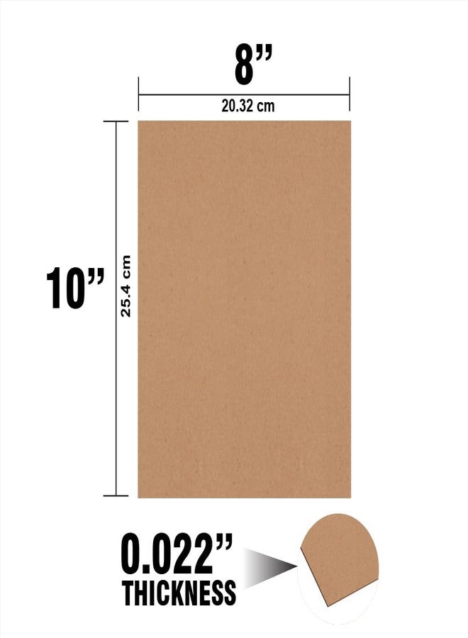 Mega Format Cardboard Sheets, Chipboard, Paperboard .022 Thick - Cardboard Paper, Inserts for Mailers, Crafts, Large Sheets (8" x 10", 10-Pack) - Image 2