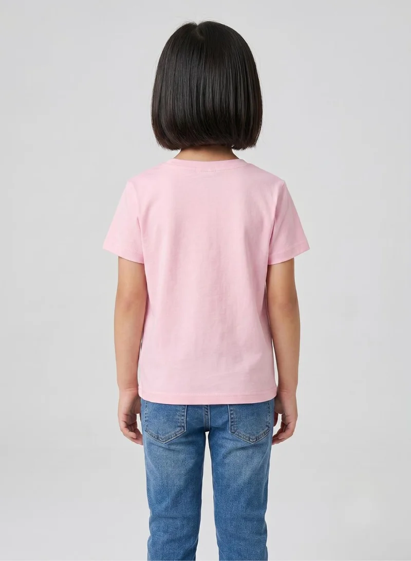 بيبي كلو Solid Pink tee for  girls