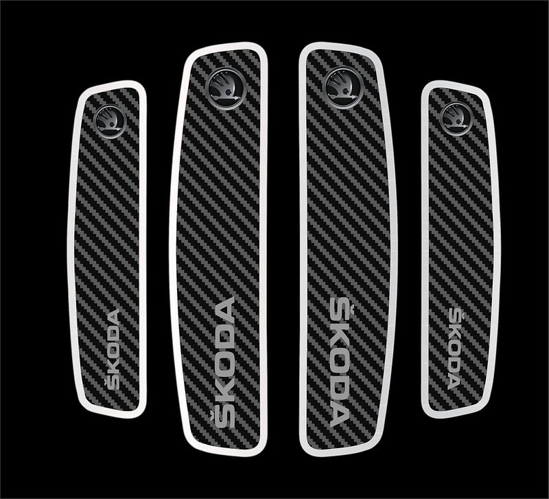 BIG FLAG BIGFLAG 3D Gel Coated Car Door Guard - Carbon Fiber Universal for Specific Brand (Pack of 4) (3DDGCFVAR) (SK0DA) - Image 5
