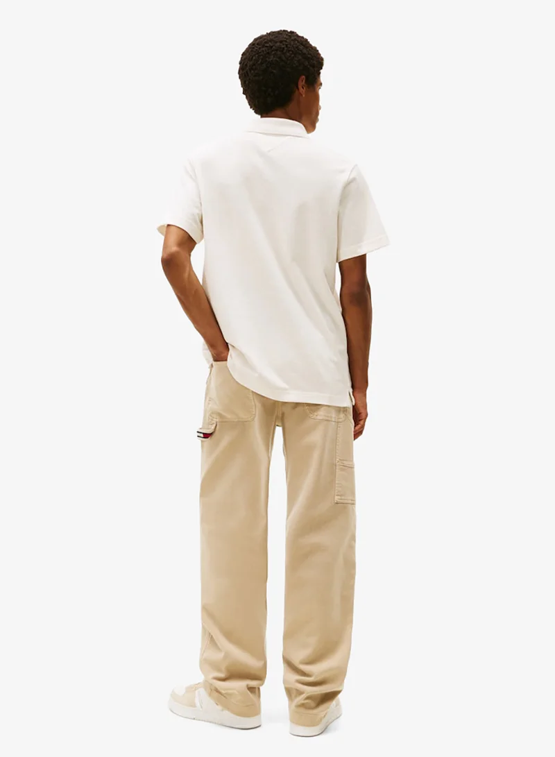 تومي جينز بولو بياقة قبطان بقصة عادية